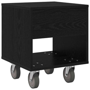 Comodino 2 pcs Rovere Nero 40,5 x 40 x 48 cm Legno multistrato 891059