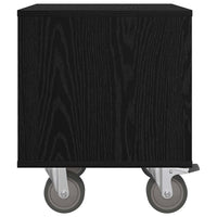 Comodino 2 pcs Rovere Nero 40,5 x 40 x 48 cm Legno multistrato 891059