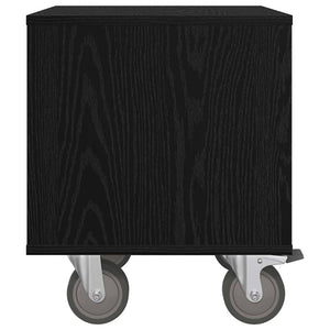 Comodino 2 pcs Rovere Nero 40,5 x 40 x 48 cm Legno multistrato 891059