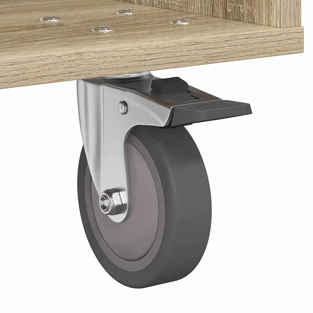 Comodino Rovere Sonoma 40,5 x 40 x 48 cm Legno multistrato 891060