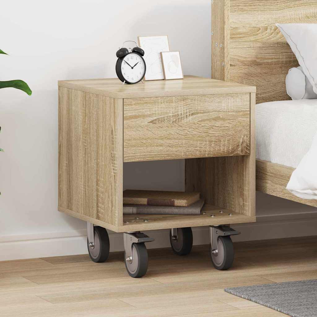 Comodino Rovere Sonoma 40,5 x 40 x 48 cm Legno multistrato 891060