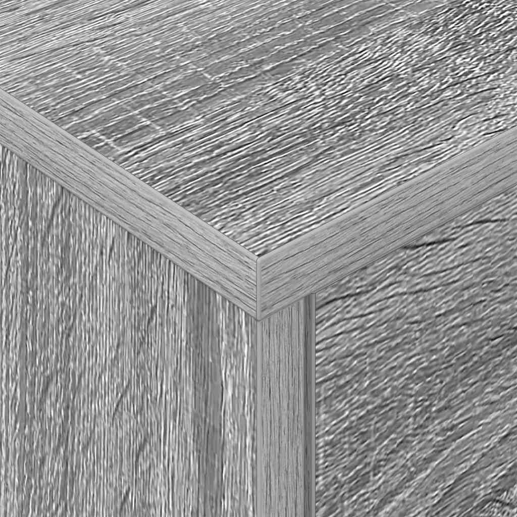 Comodino Grigio Sonoma 40,5 x 40 x 48 cm Legno multistrato 891066