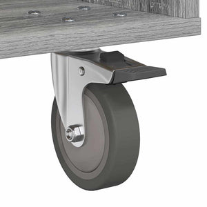 Comodino Grigio Sonoma 40,5 x 40 x 48 cm Legno multistrato 891066