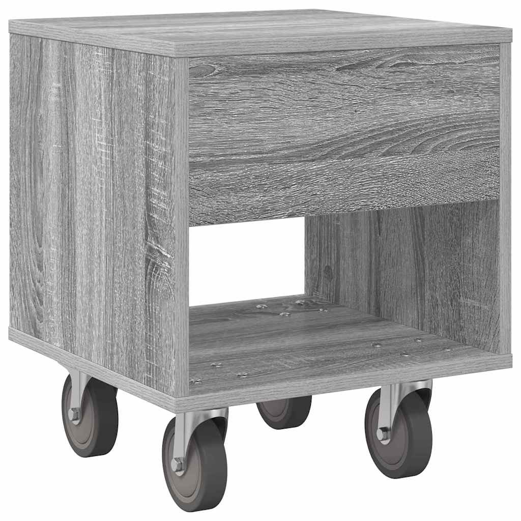 Comodino Grigio Sonoma 40,5 x 40 x 48 cm Legno multistrato 891066