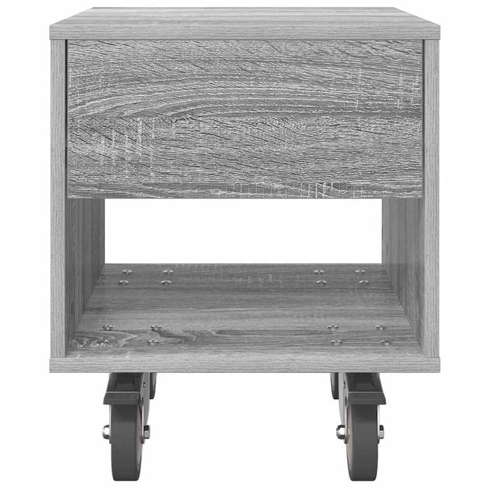 Comodino Grigio Sonoma 40,5 x 40 x 48 cm Legno multistrato 891066