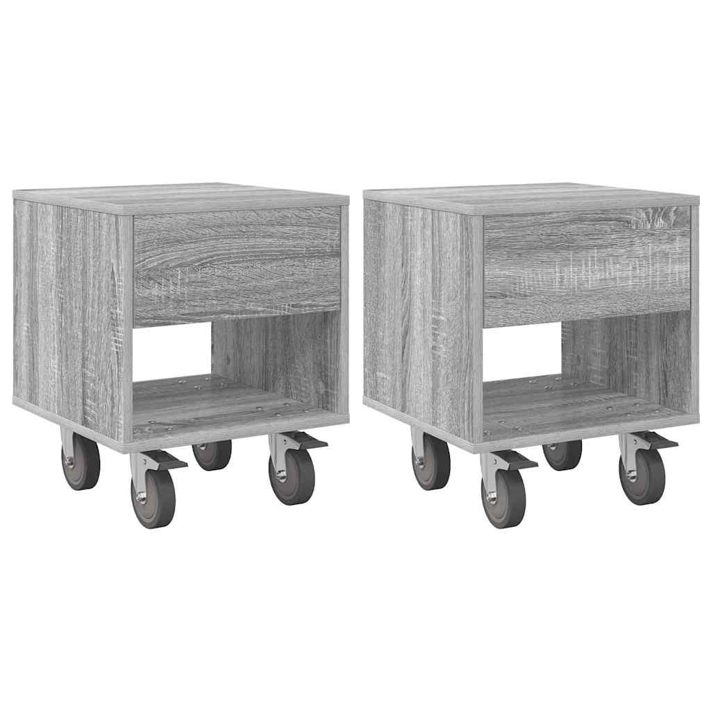 Comodino 2 pcs Grigio Sonoma 40,5 x 40 x 48 cm 891067