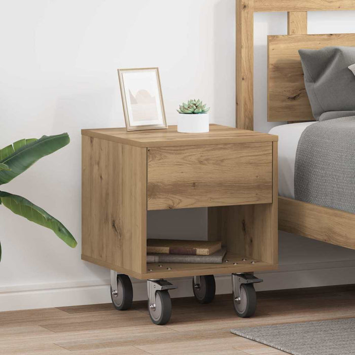 Comodino 2 pcs Rovere artigianale 40,5 x 40 x 48 cm 891071