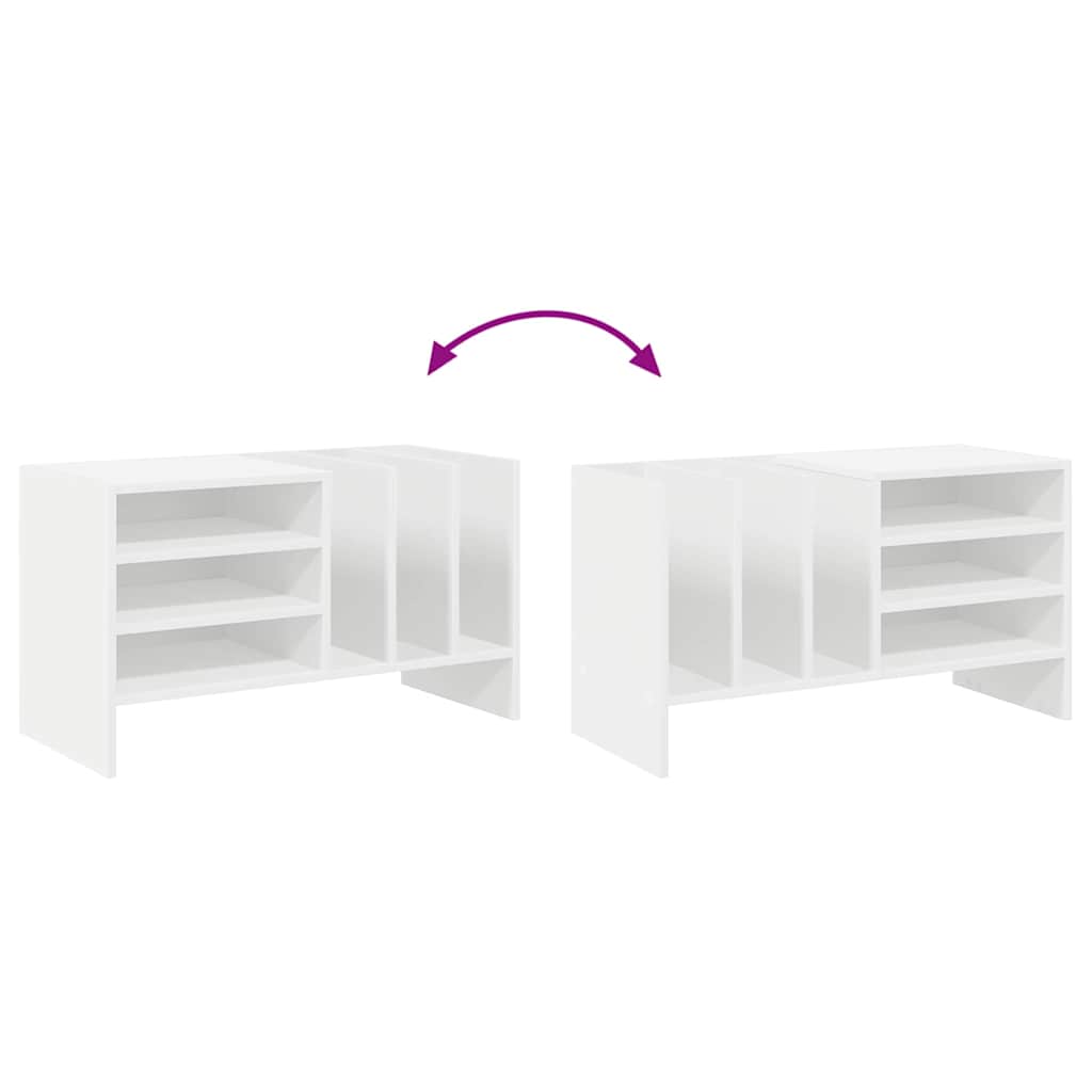 Mobile porta vinili Bianco 78.5 x 35 x 45 cm Legno multistrato 891072