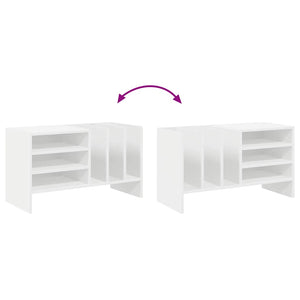 Mobile porta vinili Bianco 78.5 x 35 x 45 cm Legno multistrato 891072