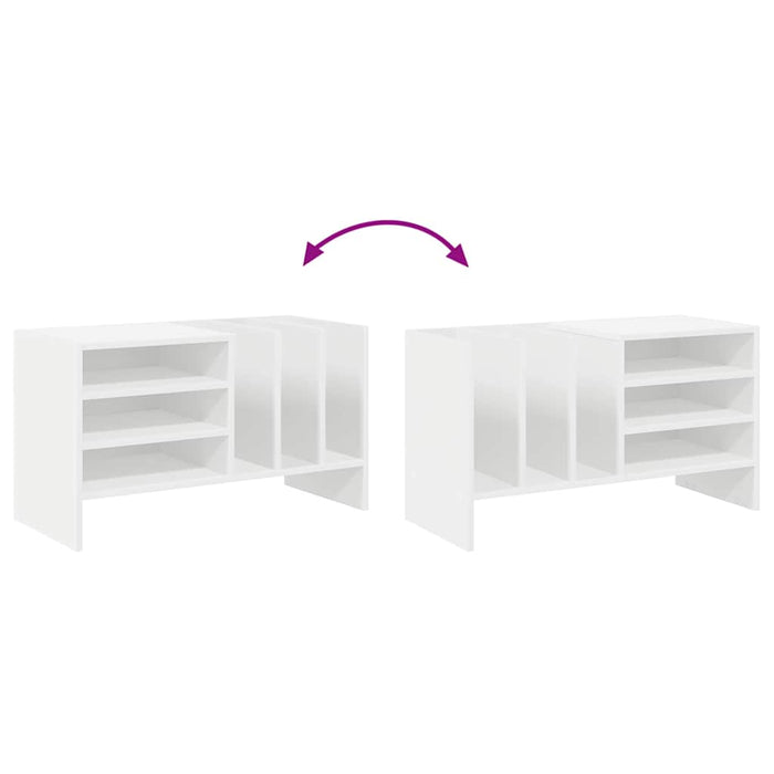 Mobile porta vinili Bianco 78.5 x 35 x 45 cm Legno multistrato 891072