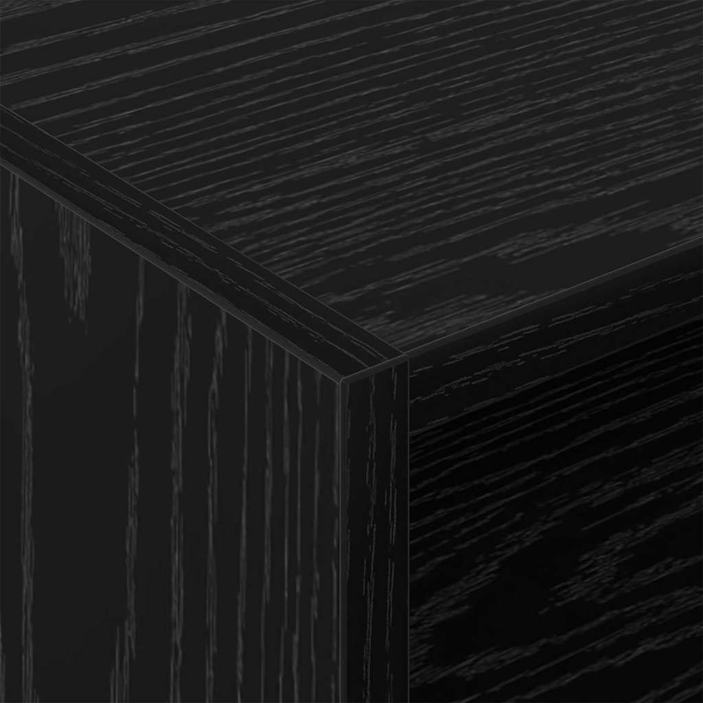 Mobile porta vinili Rovere Nero 78.5 x 35 x 45 cm 891073