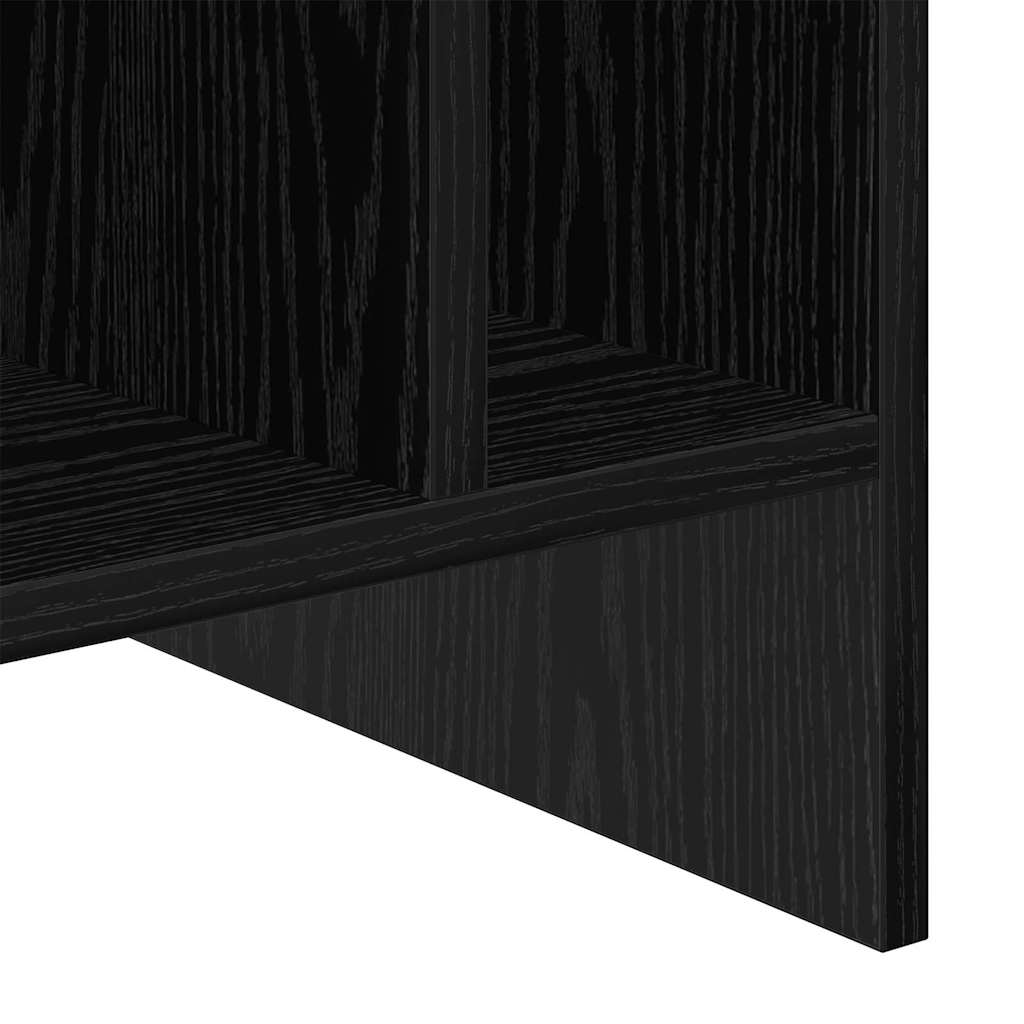 Mobile porta vinili Rovere Nero 78.5 x 35 x 45 cm 891073