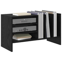 Mobile porta vinili Rovere Nero 78.5 x 35 x 45 cm 891073