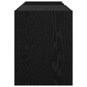 Mobile porta vinili Rovere Nero 78.5 x 35 x 45 cm 891073