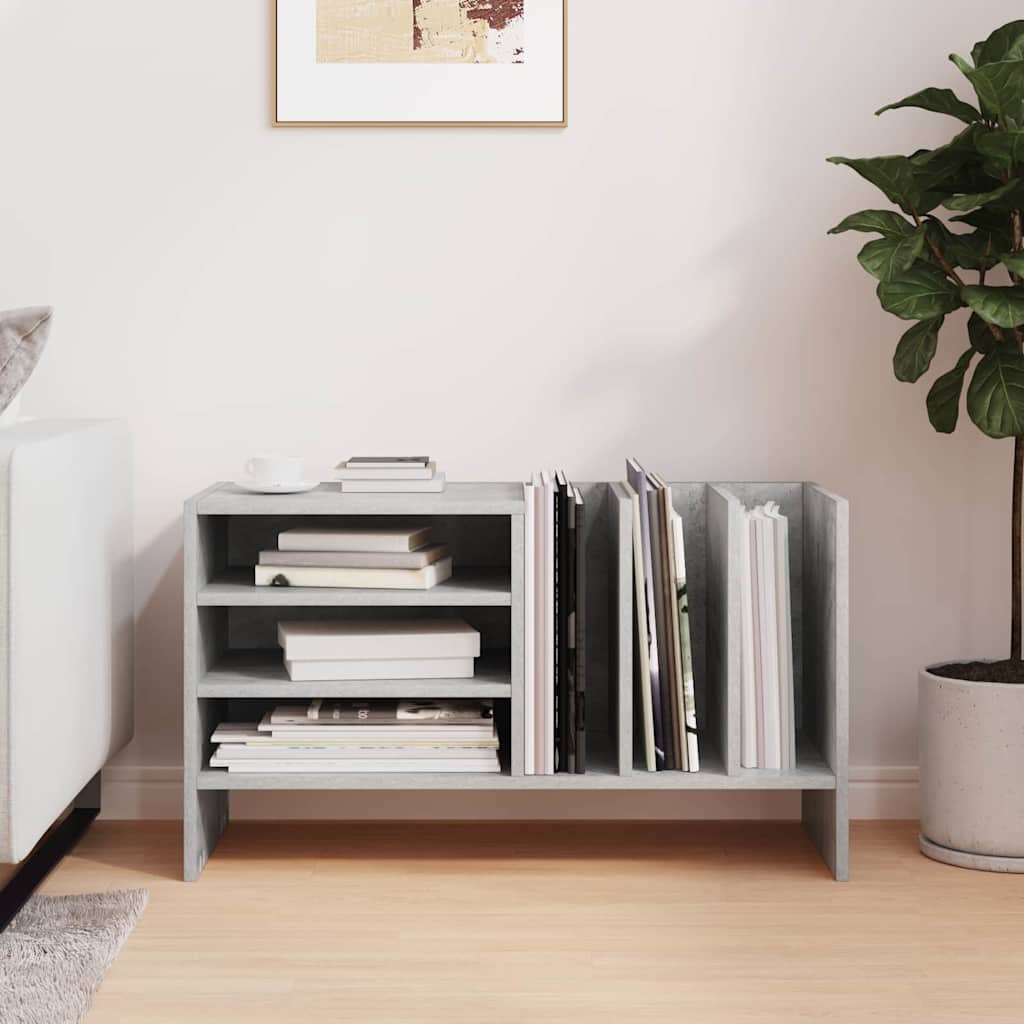 Mobile porta vinili Grigio cemento 78.5 x 35 x 45 cm 891075