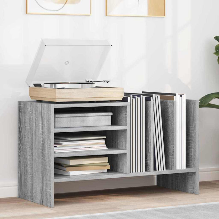 Mobile porta vinili Grigio Sonoma 78.5 x 35 x 45 cm 891077