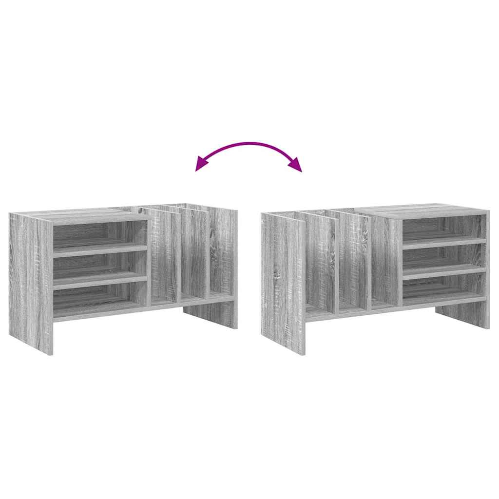 Mobile porta vinili Grigio Sonoma 78.5 x 35 x 45 cm 891077