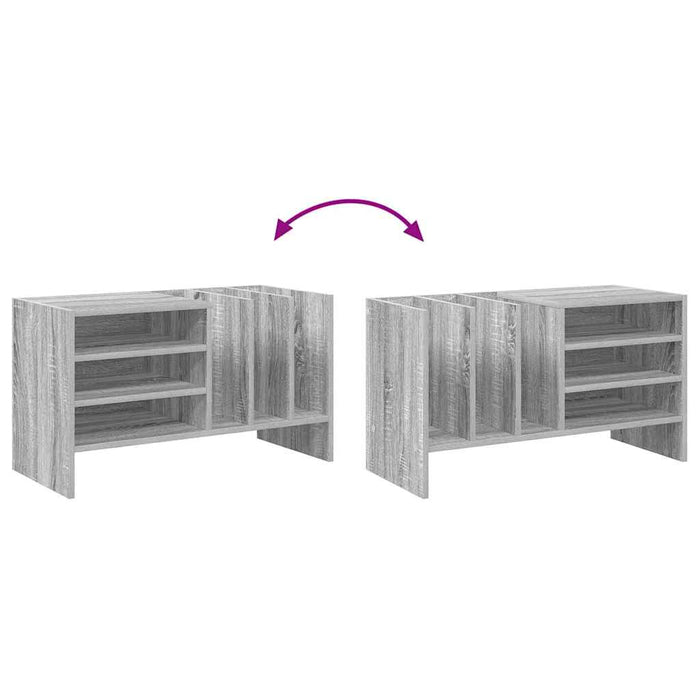 Mobile porta vinili Grigio Sonoma 78.5 x 35 x 45 cm 891077