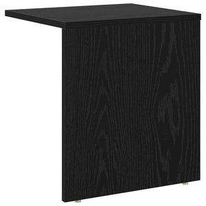 Tavolino Rovere Nero 37 x 32 x 40 cm Legno multistrato 891082