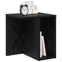 Tavolino Rovere Nero 37 x 32 x 40 cm Legno multistrato 891082