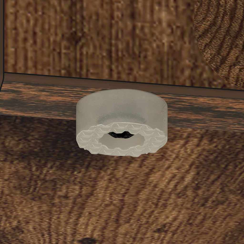 Tavolino 2 pcs Rovere fumé 37 x 32 x 40 cm Legno multistrato 891089