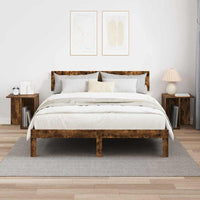 Tavolino 2 pcs Rovere fumé 37 x 32 x 40 cm Legno multistrato 891089