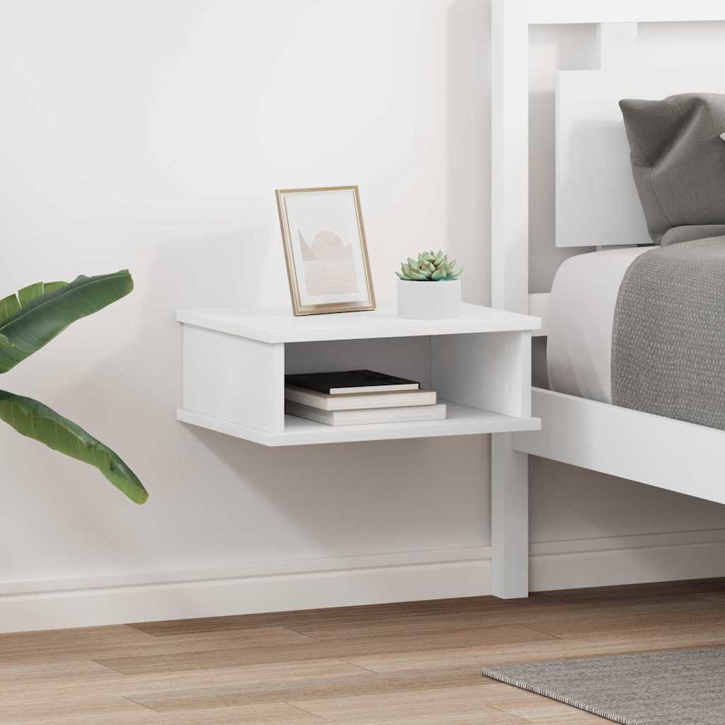 Comodino 2 pcs Bianco 40 x 31 x 15 cm Legno multistrato 891105