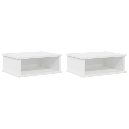 Comodino 2 pcs Bianco 40 x 31 x 15 cm Legno multistrato 891105