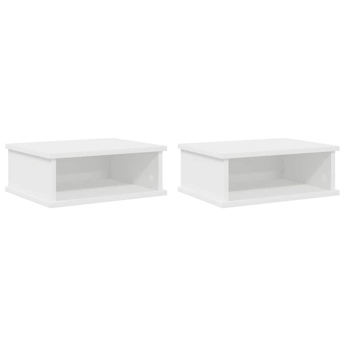 Comodino 2 pcs Bianco 40 x 31 x 15 cm Legno multistrato 891105