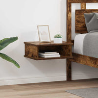 Comodino 2 pcs Rovere fumé 40 x 31 x 15 cm Legno multistrato 891113