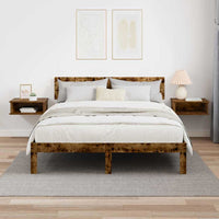 Comodino 2 pcs Rovere fumé 40 x 31 x 15 cm Legno multistrato 891113