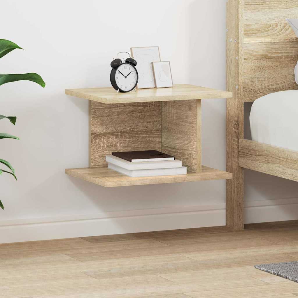 Comodino Rovere Sonoma 40 x 30 x 25 cm Legno multistrato 891172