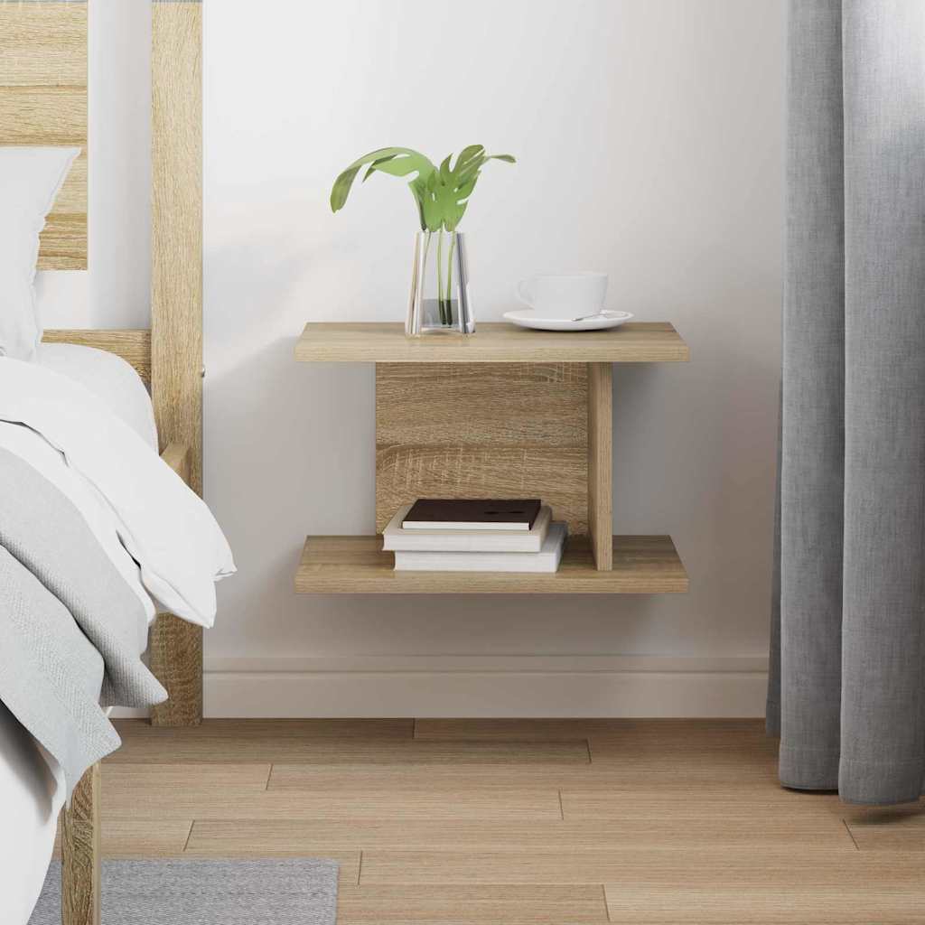Comodino Rovere Sonoma 40 x 30 x 25 cm Legno multistrato 891172