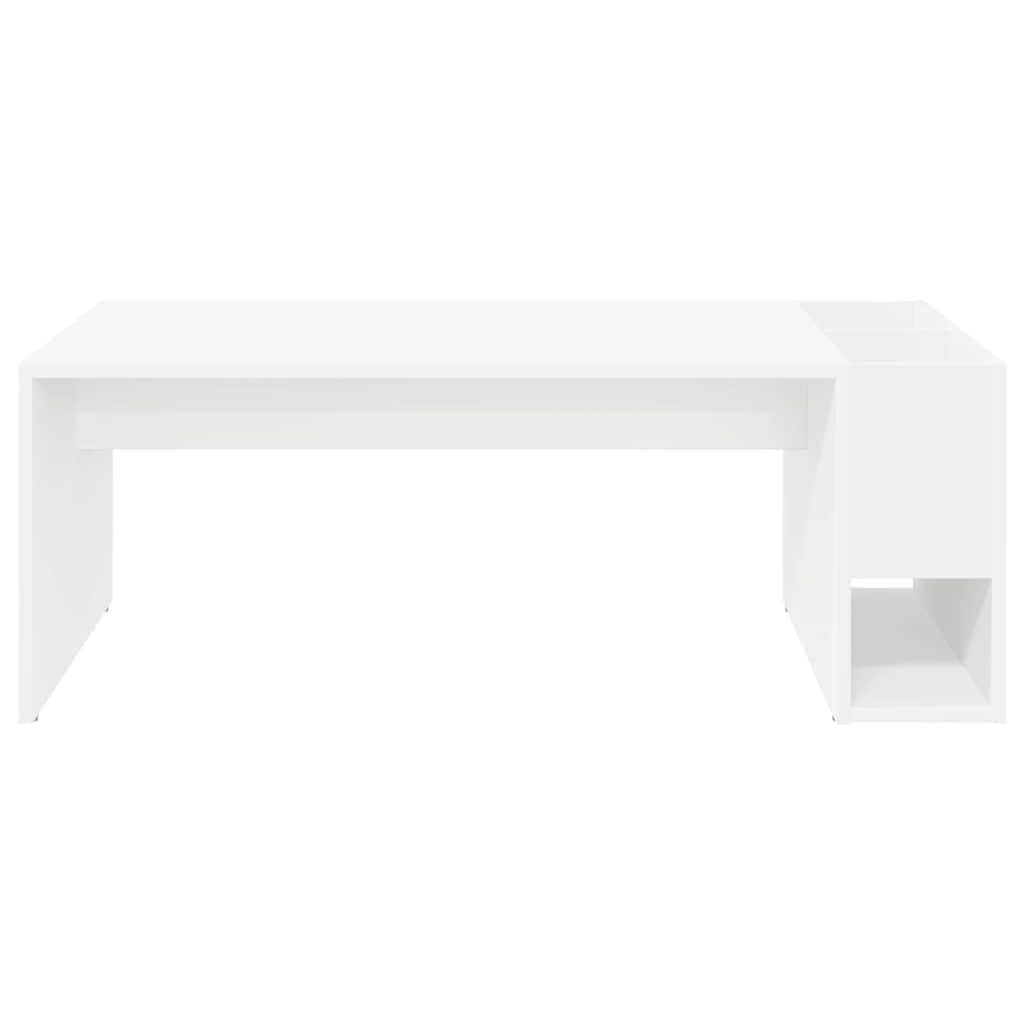 Tavolino da salotto Bianco 101,5 x 50 x 37 cm Legno multistrato 891192
