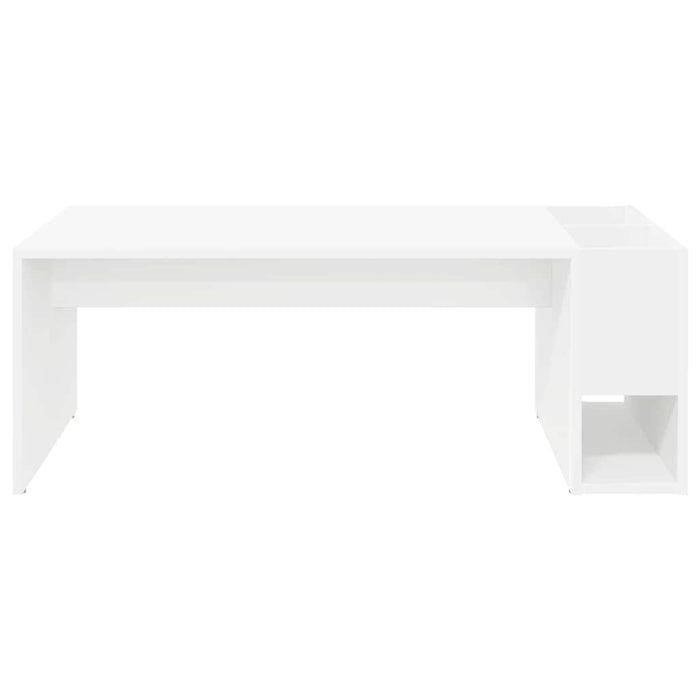 Tavolino da salotto Bianco 101,5 x 50 x 37 cm Legno multistrato 891192