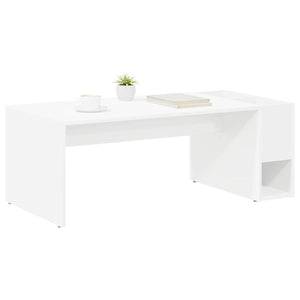 Tavolino da salotto Bianco 101,5 x 50 x 37 cm Legno multistrato 891192
