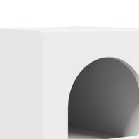 Comodino Bianco 29.5 x 35 x 50 cm Legno multistrato 891224