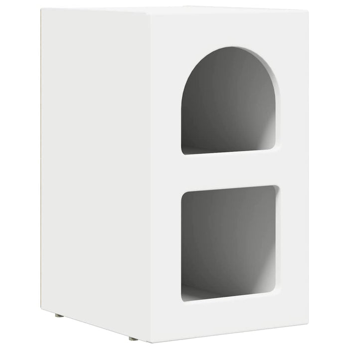 Comodino Bianco 29.5 x 35 x 50 cm Legno multistrato 891224