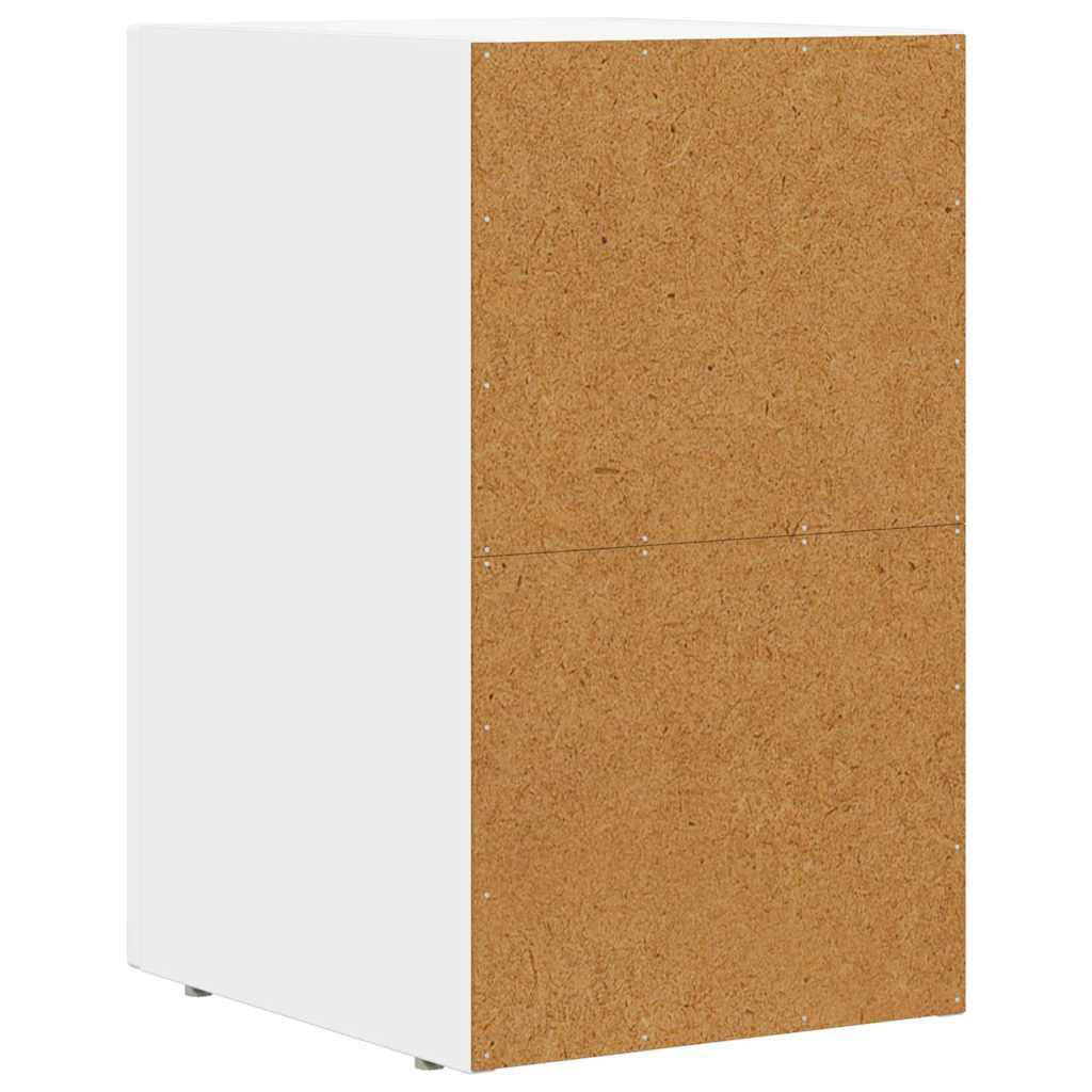 Comodino Bianco 29.5 x 35 x 50 cm Legno multistrato 891224