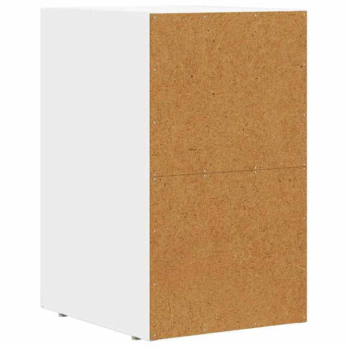 Comodino 2 pcs Bianco 29.5 x 35 x 50 cm Legno multistrato 891225