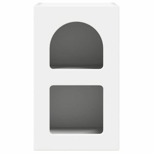 Comodino 2 pz-Set di 2 Tavolino da notte Bianco 29.5 x 35 x 50 cm Legno multistrato