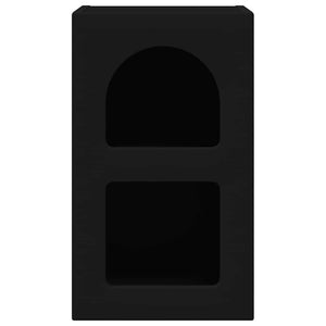 Comodino Nero 29.5 x 35 x 50 cm Legno multistrato 891226