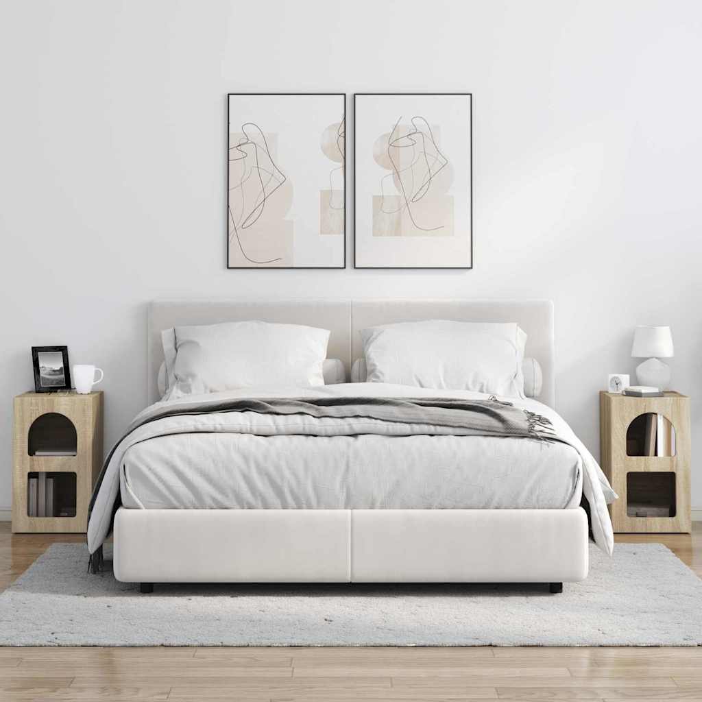 Comodino 2 pcs Rovere Sonoma 29.5 x 35 x 50 cm 891229