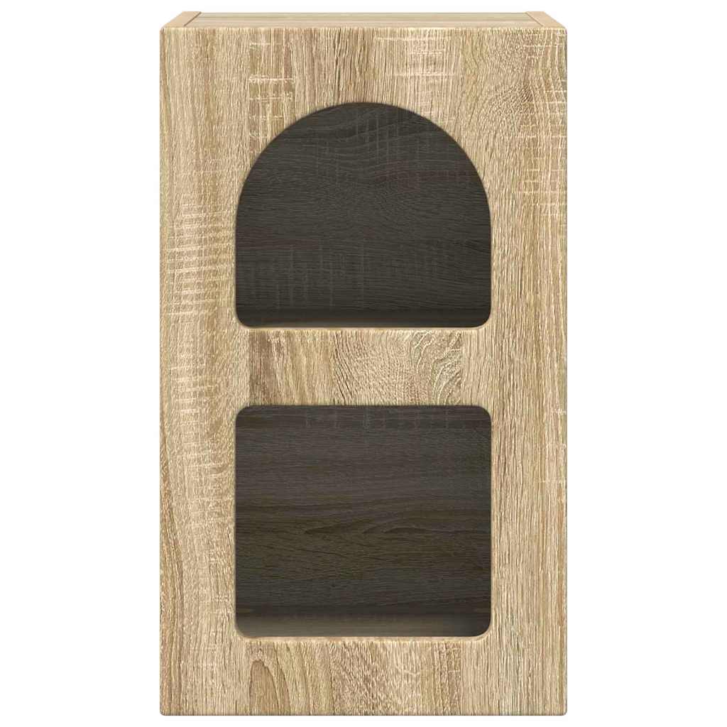 Comodino 2 pz-Set di 2 Tavolino da notte Rovere Sonoma 29.5 x 35 x 50 cm