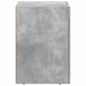 Comodino Grigio cemento 29.5 x 35 x 50 cm Legno multistrato 891230