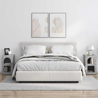 Comodino 2 pcs Grigio cemento 29.5 x 35 x 50 cm 891231