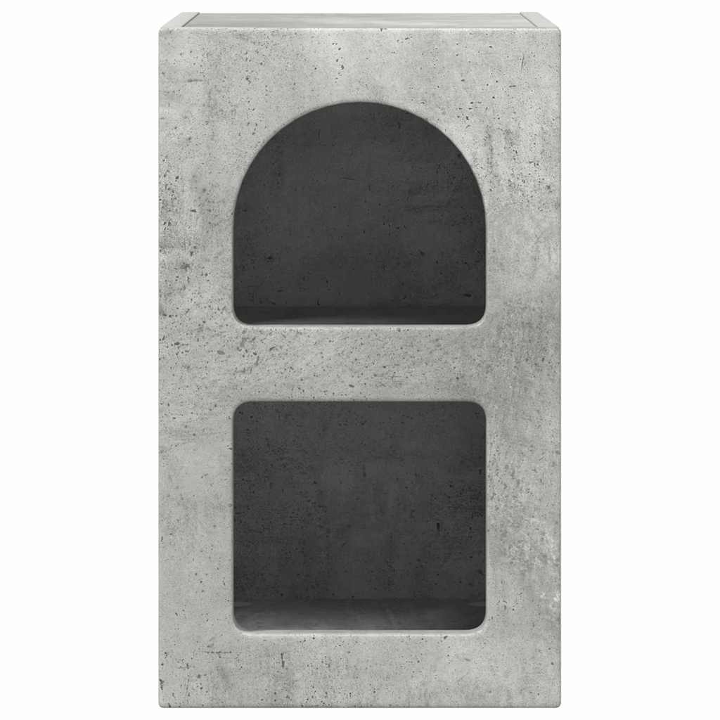 Comodino 2 pcs Grigio cemento 29.5 x 35 x 50 cm 891231