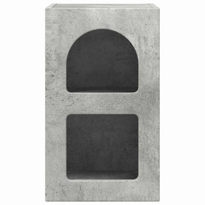 Comodino 2 pcs Grigio cemento 29.5 x 35 x 50 cm 891231