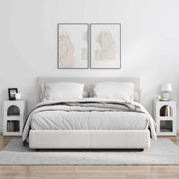 Comodino 2 pcs Bianco Lucido 29.5 x 35 x 50 cm 891233