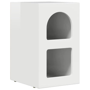 Comodino 2 pcs Bianco Lucido 29.5 x 35 x 50 cm 891233